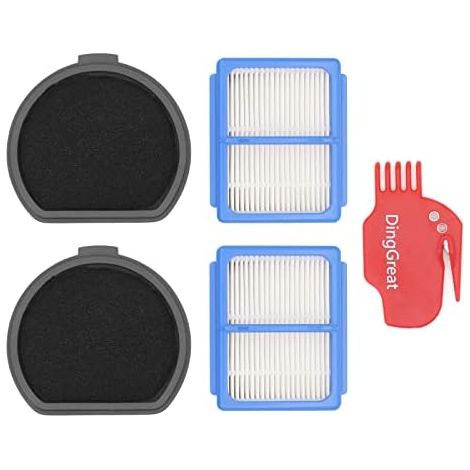 Lot de 4 filtres de rechange pour aspirateur AEG ASKQX9, 2 Filtres Pré-moteur + 2 Filtres D'hygiène pour AEG QX9 Aspirateur, alternative au kit de filtres AEG AEF167 (1/5)