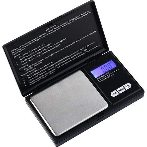 Balance numérique de poche, précision 0,01 g, 500 g, balance de précision 0,01 g, balance de précision portable pour bijoux, balance de cuisine, balance numérique (1/5)