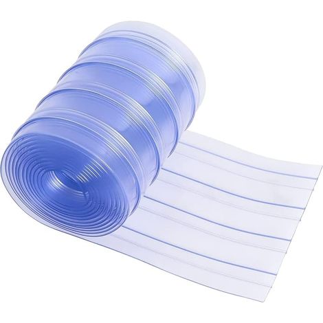 Rideau de Porte pour Niche à Chien, Rideau à Lanières en Plastique Transparent 3,6 m x 20 cm (1.68, Kilogrammes) (1/5)