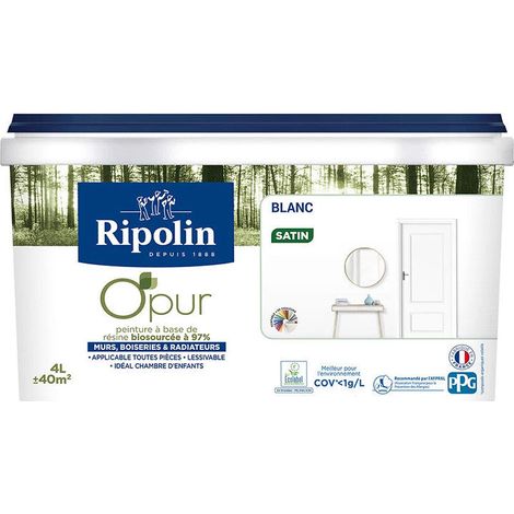 Pintura O 'Pur RIPOLIN Blanco satinado (1/3)