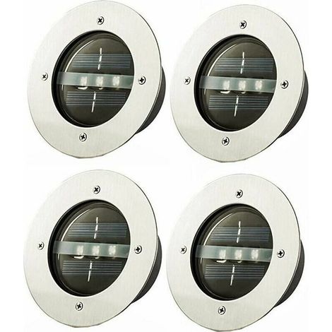 Spot Encastrable Extérieur Sol - 120 mm - IP65 - Lumière Blanche - 4 Pièces (1/5)