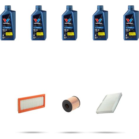 Kit tagliando 3 FILTRI e 5L OLIO compatibile con Peugeot 408 1.6 Turbo 110kw dal 2012 (1/5)