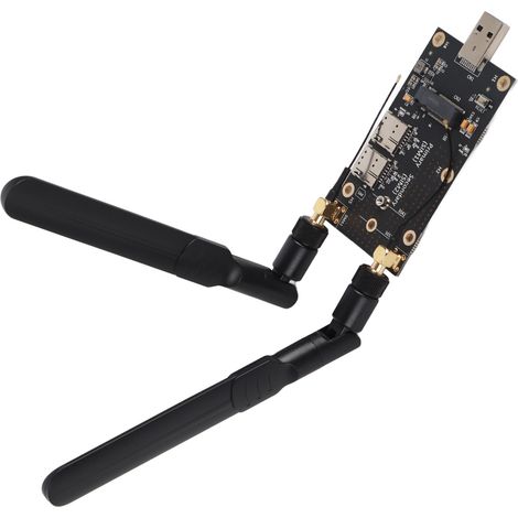 Adaptateur NGFF M.2 vers USB 3.0, modem LTE double emplacement SIM avec antennes et vis pour module LTE/4G/5G