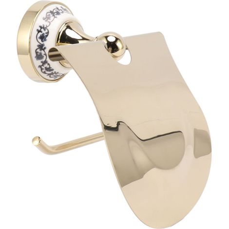 Porte-papier toilette doré Vintage, en acier inoxydable fin, pour salle de bain et cuisine (1/5)