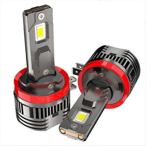 ampoules LED H11B Turbo 80W 30000LM feux de croisement feux de route 6000K blanc pour Ford Fiesta Kia Hy()