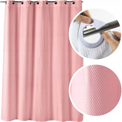 Duschvorhang aus Textil, Badewannenvorhang, Duschvorhang