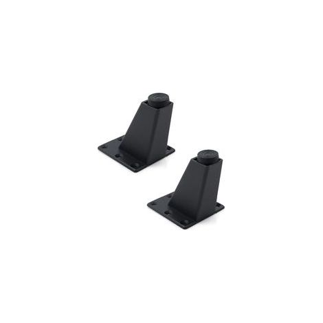 2 Pièces Pieds De Table Meuble Canapé Convient pour Armoire Table Basse TV Et Autres Meubles Hauteur Réglable 8 X 7,2x6 cm ，Aluminium