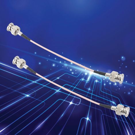 2PCS Câble BNC Mâle-Mâle Haute Qualité pour Vidéo et Surveillance (1/5)