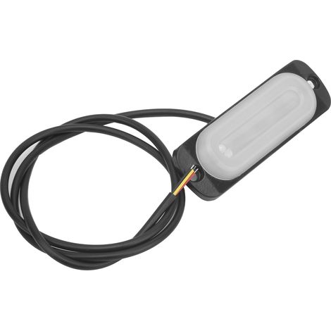 Feu clignotant 12V 4LED jaune signalisation d'urgence pour voiture moto camion fourgon, lampe avertisseuse puissante étanche. (1/5)