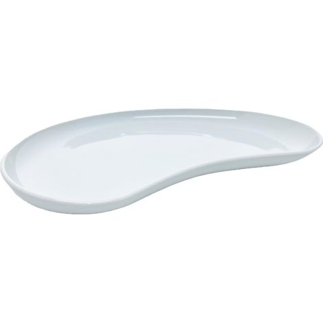 M.p.s. set 6 piatto piano porcellana bianco 26x18x2 cm (1/4)