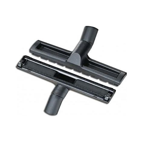 Brosse tous sols 32mm avec bandes brosses crin de cheval + roulettes PVC, largeur 36cm
