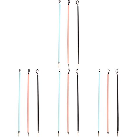 4 Ensembles Pinceaux De Détail pour Peinture Chinoise De Pinceaux Fins pour Dessin sur Divers Surfaces 3 Pièces  4