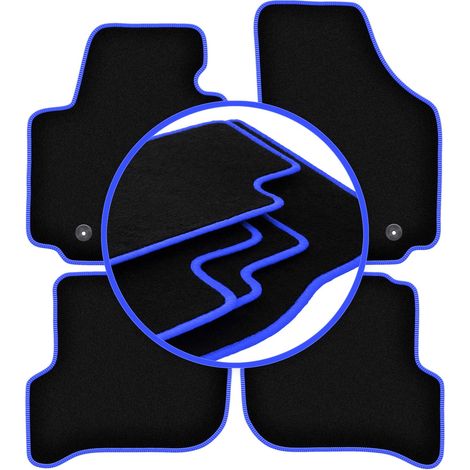 Alfombrillas CARLUX-BLUE para Seat Altea XL monovolumen (2006-08.2008) (1/5)