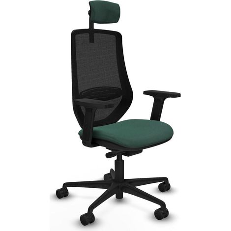Piqueras y Crespo D036N2W Chaise de Bureau Vert Ergonomique (1/3)