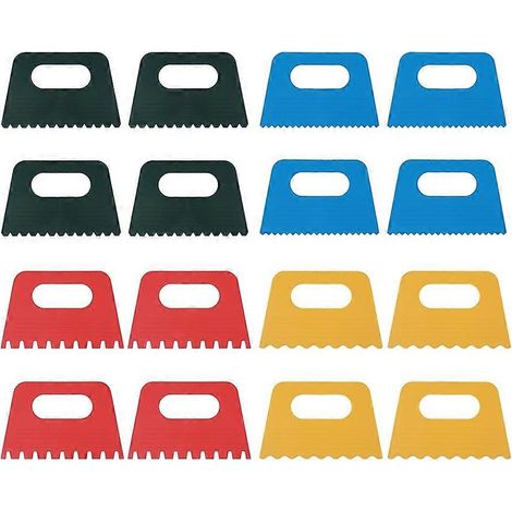 Kit de 16 outils pour les arts texturés, grattoirs à peinture en plastique, outils de texture pour plâtre, pour les arts texturés. (1/5)