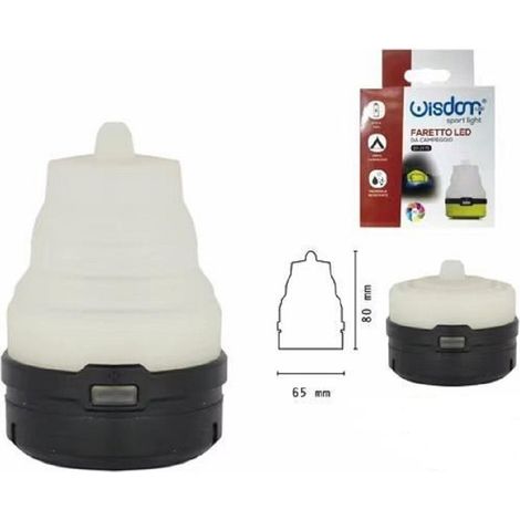 Wisdom - Faretto Led Da Campeggio Rgb 7 Colori Luce Appendibile Richiudibile Ip20 Dt-2175 - (1/5)