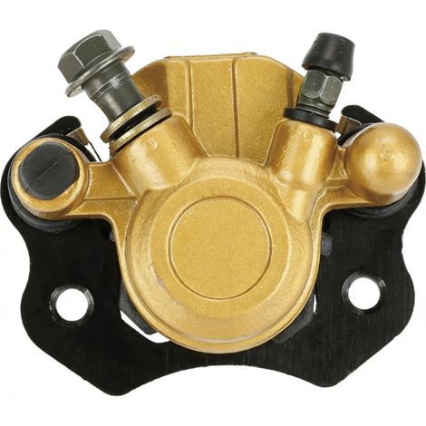 Étrier de frein arrière doré avec plaquettes de frein et filtre à carburant, pour moto Coolster Taotao 50-250cc (droite). (1/5)