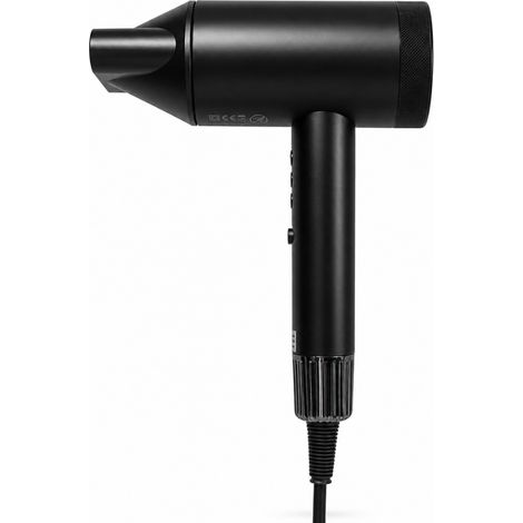 JVD - Sèche-cheveux pour hôtel Thalos Noir Mat 1875W: 4 flux et températures + air froid, 22 m/s, 62 dB(A). - Matériel professionnel (1/5)
