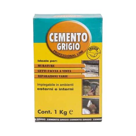 COLORCHIMICA Cemento grigio professionale 1 kg per murature e riparazioni