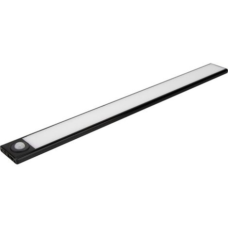Reglette led 4000k sur batterie - Epaisseur : 9 mm - Finition : Noir - Largeur : 40 mm - Longueur : 405 mm - Puissance : 3 W - Température de couleur : 4000 K - ITAR