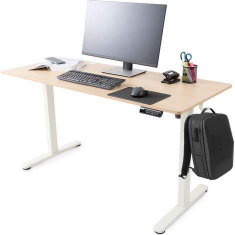 AREBOS höhenverstellbarer Schreibtisch elektrisch 120 x 60 cm mit Memory Funktion (1/5)
