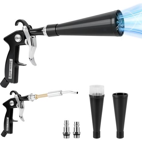 Pistola de aire comprimido con tecnología Twirl, pistola de aire comprimido profesional para limpieza interior y exterior de automóviles, secado y limpieza interior. (1/5)