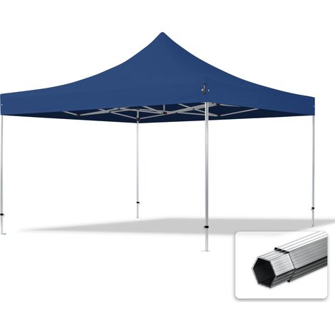 TOOLPORT 4x4 m Tente pliante - Alu, bleu foncé