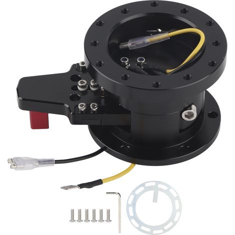 Quick-release tilt steering wheel adapter, automotive maintenance and repair tool (1/5)
