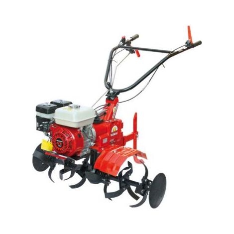 Motobineuse thermique 163 cc – Puissance 3.6 kW – 3 vitesses avant + 1 arrière – 6 fraises boulonnées – Largeur de travail 90 cm – Eurosystems (1/2)