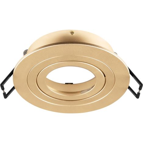 Collerette spot encastré NEW TRIA® 75 intérieur rond orientable doré - SLV - 1007344 (1/3)