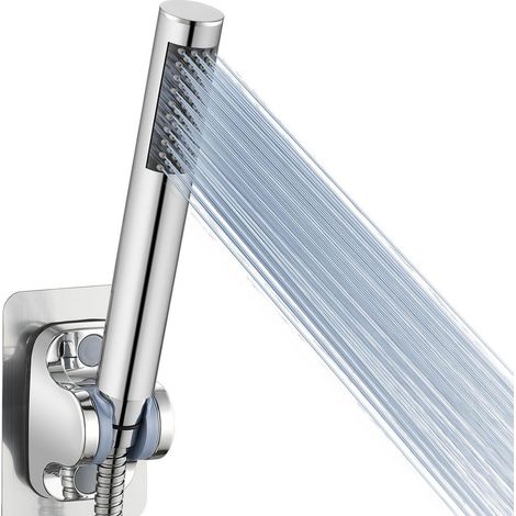 Handbrause Komplett aus Metall, Hochdruck, Einfache Installation, Chrom (1/5)