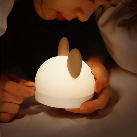 Réveil veilleuse souris en silicone, mignon avec veilleuse intégrée, réveil électronique d'éveil en forme de souris (1/3)