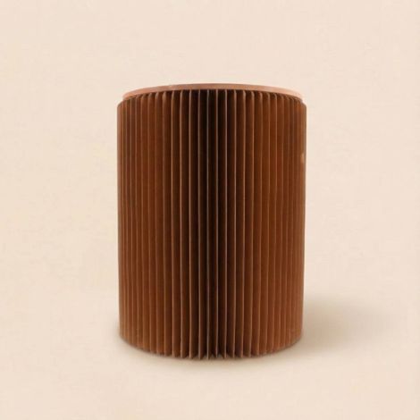 Pouf pliable en carton avec assise h38xd30cm