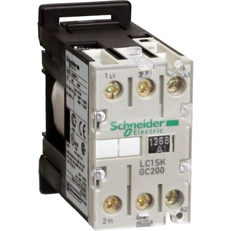 Contacteur TeSys LC1SK 2P AC3 400V 5 A bobine 230 V CA - LC1SKGC200P7 (1/3)