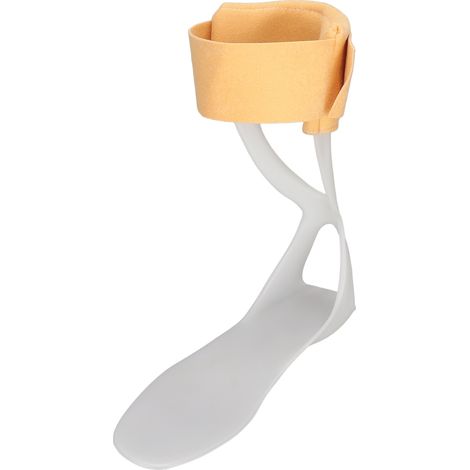 Attelle contre le pied tombant, design ultra-fin et léger, support orthopédique cheville-pied pour arc plantaire bas, taille demi-paume, correction, côté droit. (1/5)