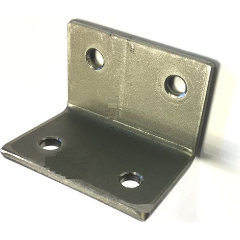 Angle Plate / Bracket T316 Stainless Steel 6 mm holes 3 mm plate (1/2)