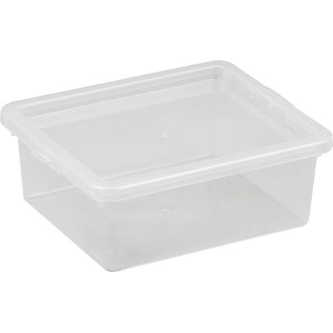 Boîte de rangement Plast-team basic box 1,7 litre empilable alimentaire (1/2)
