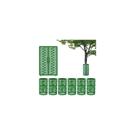 Lot de 6 protections pour tronc d'arbre, 33 x 21 cm, en plastique, avec trous d'aération, protection pour tronc d'arbre Excellente protection contre les tondeuses à gazon, les (1/5)