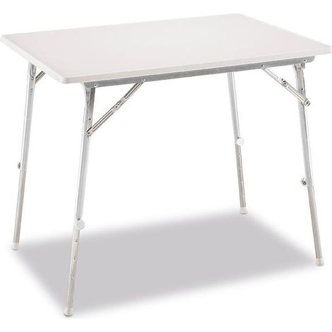 EREDU mesa plegable telescopica 80x60 cm 726 , Mesa impermeable plegable 80 x 60 cm 726Dimensiones: 80 x 60 cmColor blancoResistente al aguaPies ajustables y plegab (1/2)