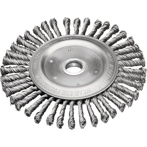 Cepillo de alambre de 175x25,4 mm para desbrozadoras y recortadoras.