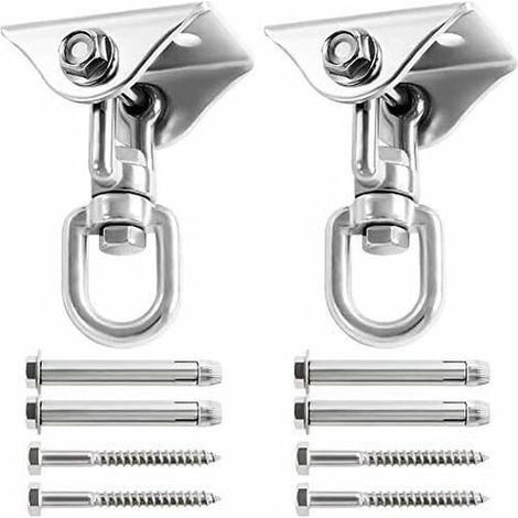Heavy duty 1000lb capacity hanger assembly, 304S stainless steel swivel hooks
