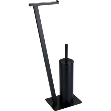 Wenko LIRIO Accesorio WC acabado negro compacto (1/5)