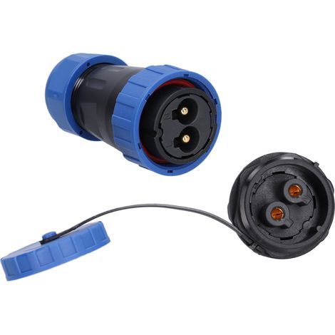 Wasserdichter Stecker mit Rückmutter, Luftfahrt-Stromanschluss, Industrieadapter 250 V 45 A LP282-polig (1/5)