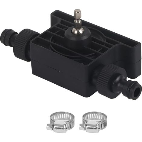 Portable electric drill driven oil pump Compact water oil pump with 2 connections Black Mini electric fluid transfer for gasoline and liquids (1/5)