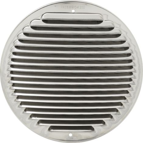 GRIGLIA TONDA DA SOVRAPPORRE IN METALLO CON RETE D.230 MM Inox FIRST