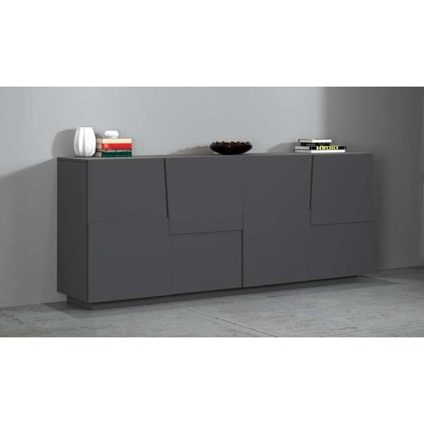 Web Furniture Madia Pongo Sideboard 200 Antracite Opaco 200x44x86 cm (1/5)