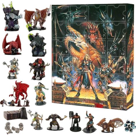 Calendrier de l'Avent de Noël, boîte surprise de 24 cadeaux aléatoires, figurines de Noël mignonnes, décoration pour les fêtes de Noël - A (1/5)