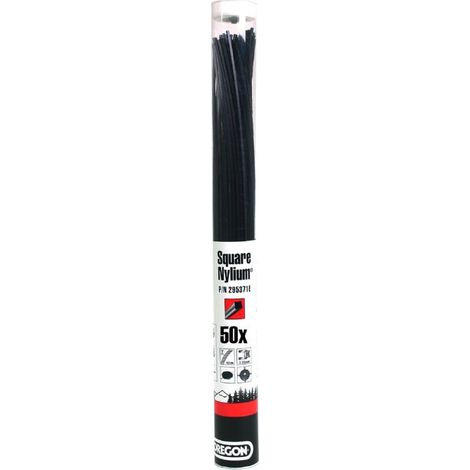 Oregon – Fil débroussailleuse Nylium noir 3,75 mm – Longueur 42 cm – Coupe nette sur terrains variés – Résistant à la cassure