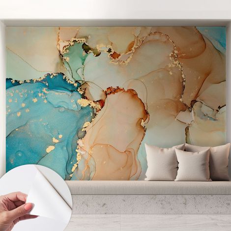 Fotomurale adesivo - parete decorativa - decorazione casa - stile moderno parete - Astratto colorato 208x146 cm (1/5)