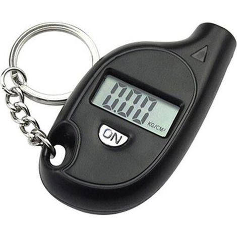 Manómetro digital para neumáticos, pantalla LCD de 5 a 150 PSI, apagado automático, 4 unidades de medida (PSI, kPa, bar, kg/cm²).